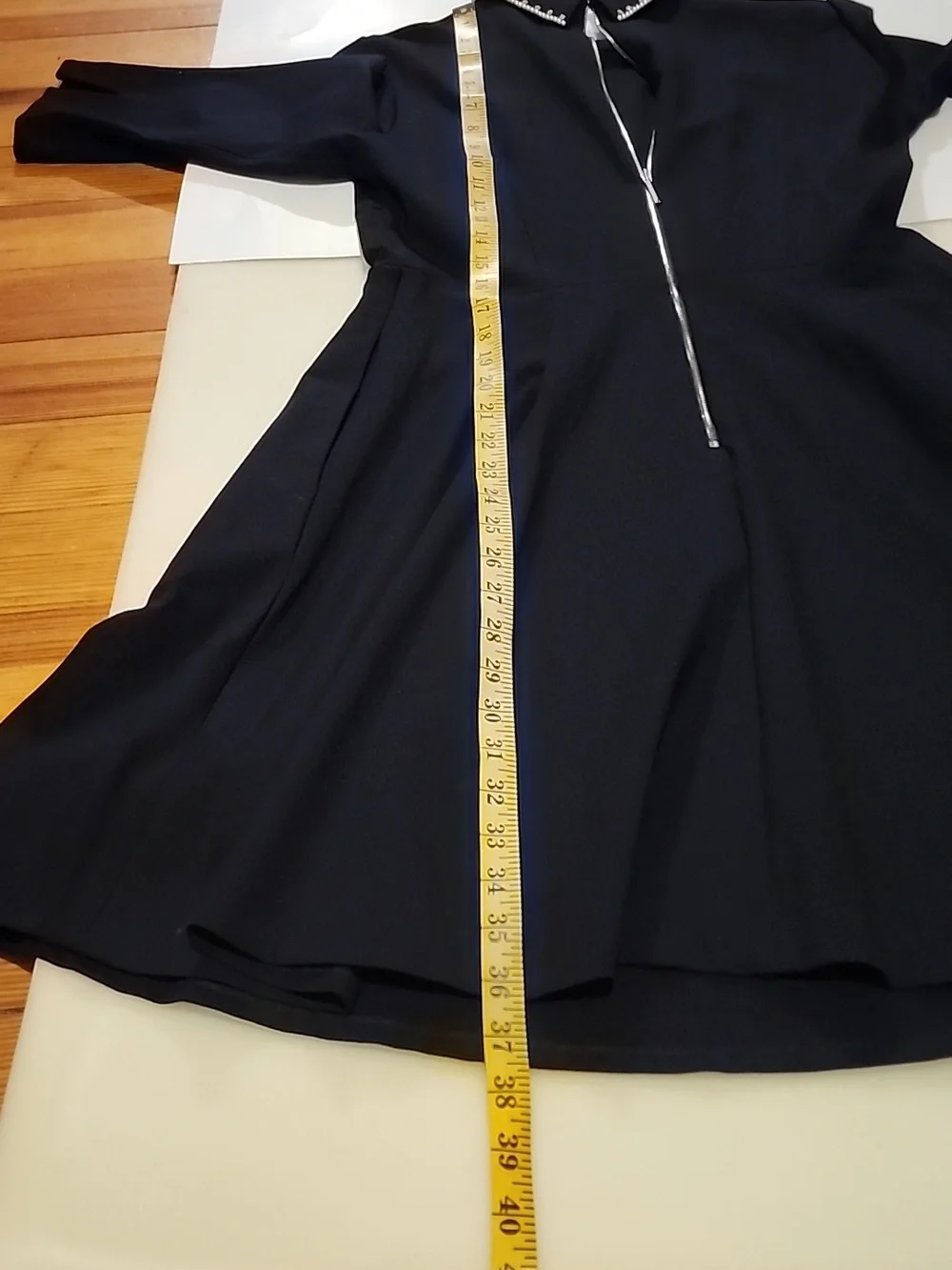 Kate Spade Fit & Flare Ponte Dress Rhinestone And Pearl Collar Embellishments